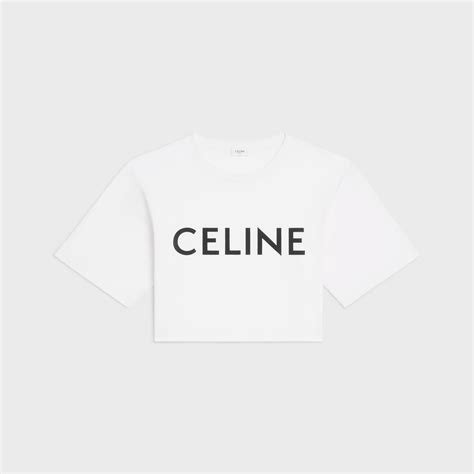 black celine t shirt|Celine cropped t shirt.